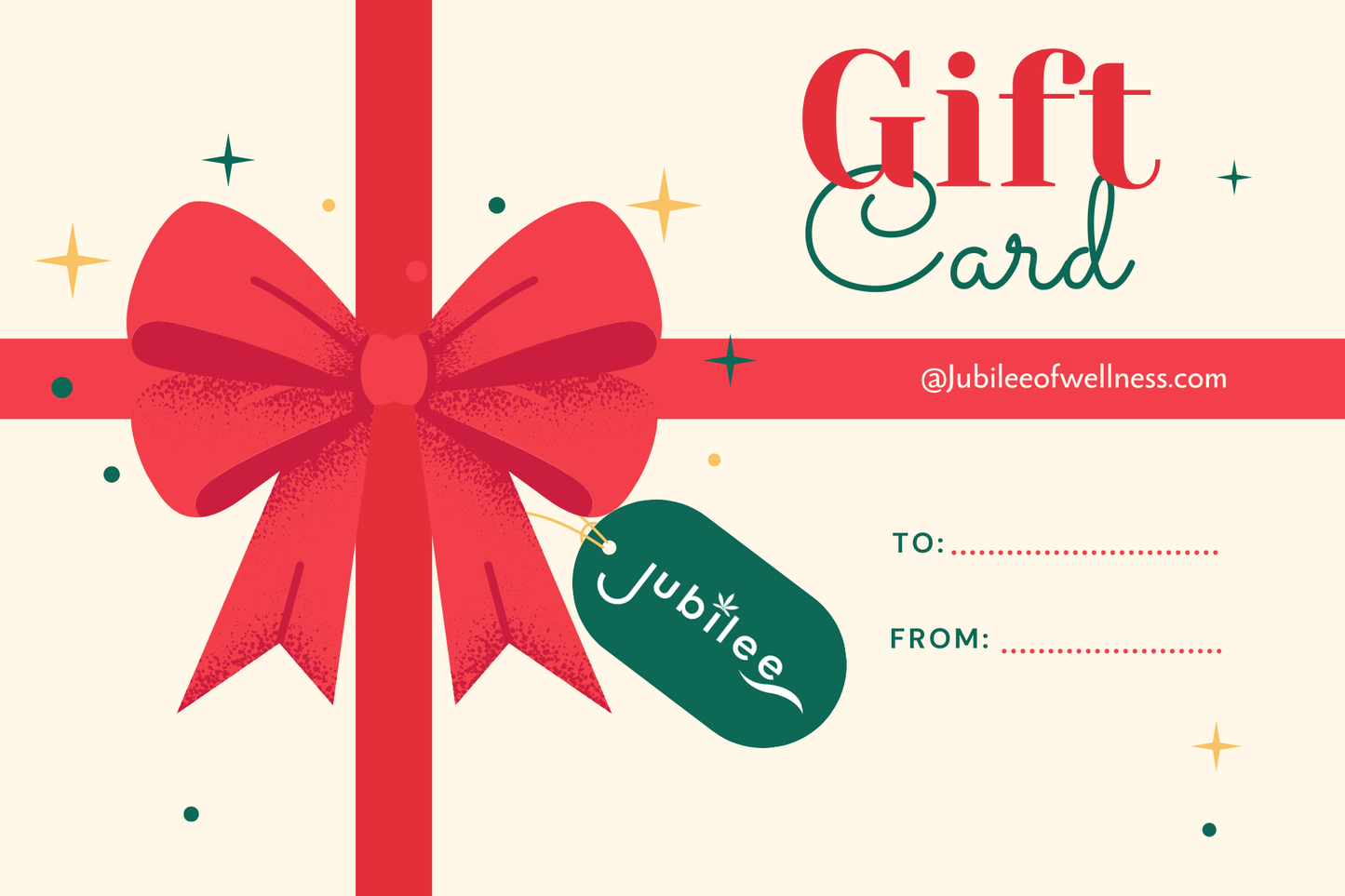 🎁 Jubilee of Wellness Gift Card